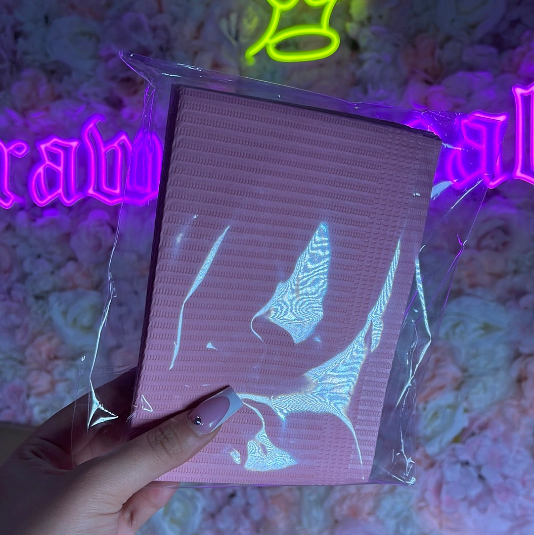 Pink Dental Sanitation Bibs