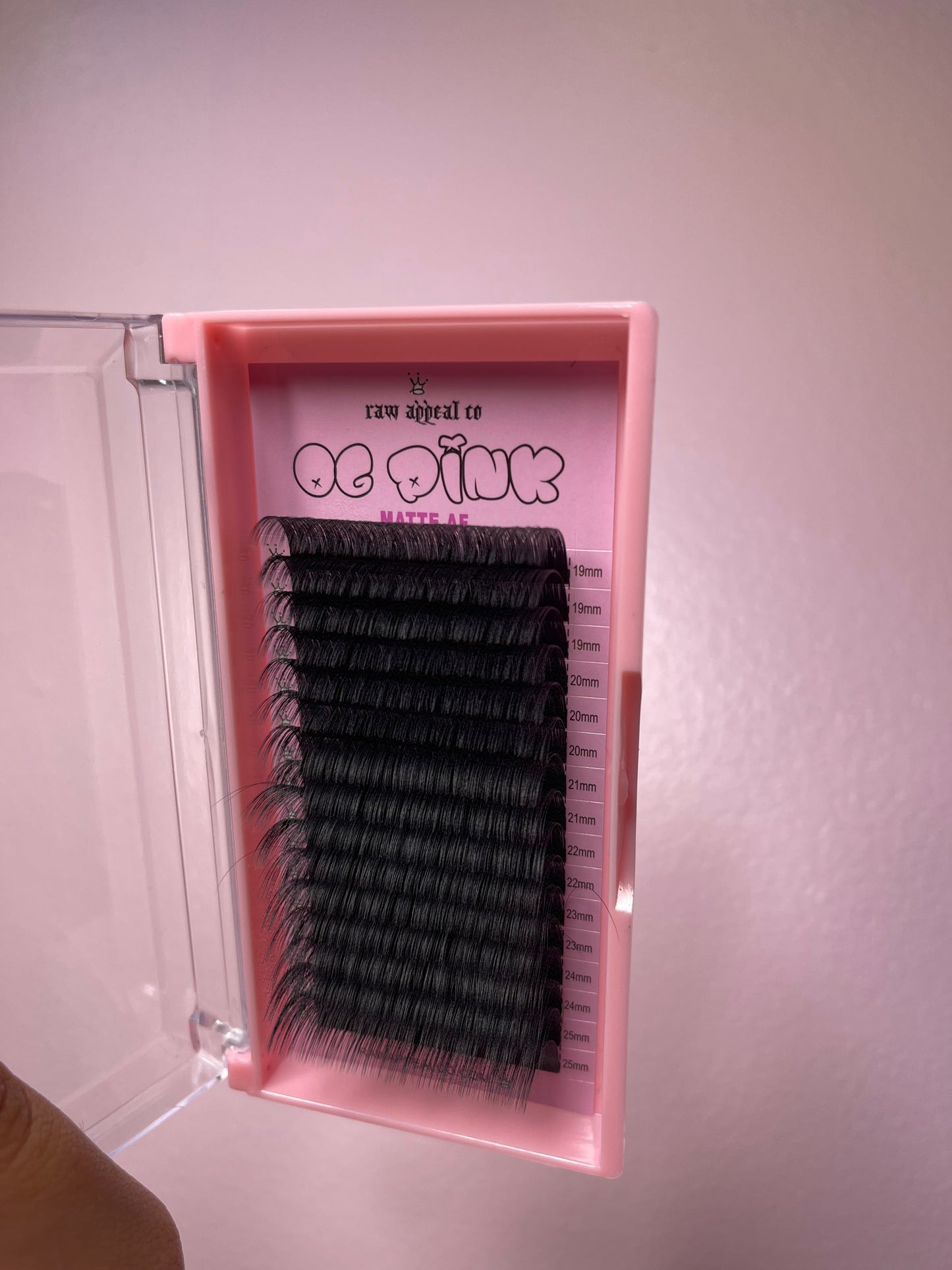 OG Pink Matte AF Regular Volume Lash Trays