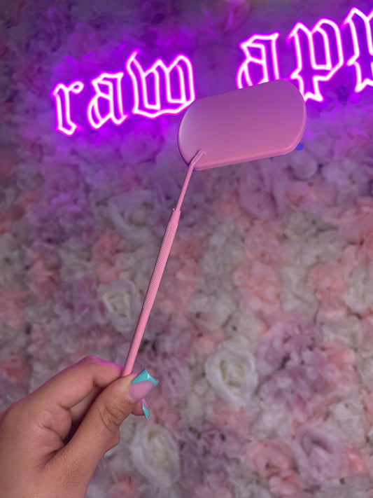 Pink Handheld Lash Mirror