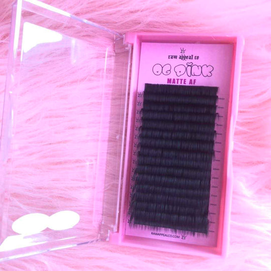 OG Pink Matte AF Easy Fan Lash Trays