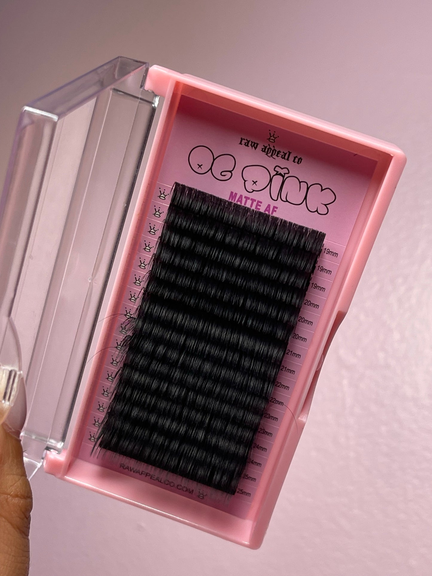 OG Pink Matte AF Regular Volume Lash Trays